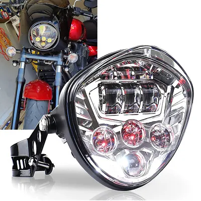 $89.35 • Buy For Yamaha Stryker V-Star 650 1300 7  Motorcycle LED Headlight Hi/Lo W/ Bracket