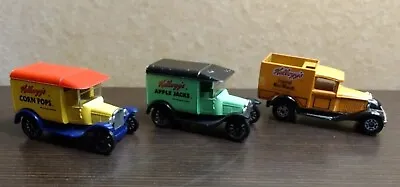 Matchbox Kelloggs Diecast Car Truck Apple Jacks Mini Wheats Corn Pops Lot Of 3 • $4.88