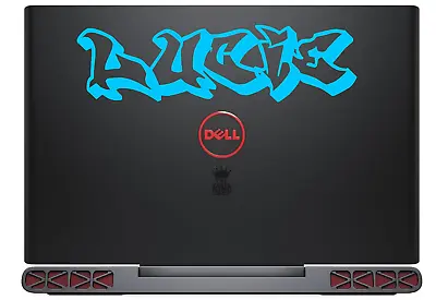 Laptop Name Sticker - Custom Graffiti Font Vinyl Decal Car Personalised • £2.59