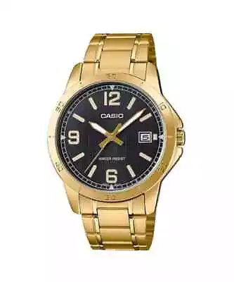 Casio Watch MTPV004G-1B Mens WR Analog Gold Ion Plated  RRP $119 • $85