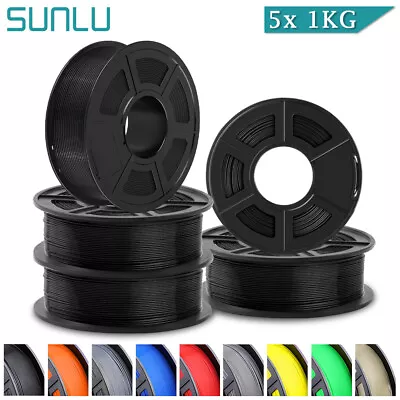 【5KG Bundle】SUNLU PETG PLA+ PLA Silk ABS 3D Printer Filament 1.75mm Neatly Wound • $58.77