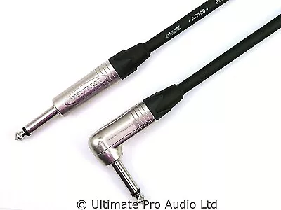 £16.45 • Buy Klotz Cable Guitar Lead Neutrik 1/4  Straight To Right Angle Jack Prime AC106