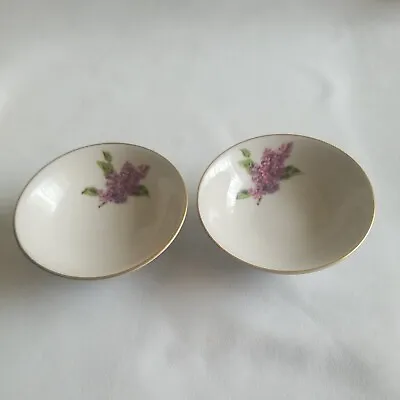 $8.99 • Buy Fine Art Fine China Georgian Lilac 2 Fruit Bowls Replacement Gilded Grey