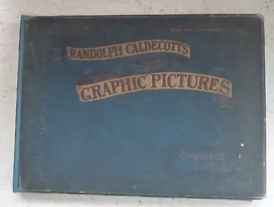 Large Vintage Book Randolph Caldecott's Graphic Pictures Complete Edition • £59.99