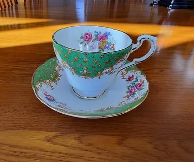 £12.50 • Buy Vintage Paragon Rockingham Green Cup And Saucer
