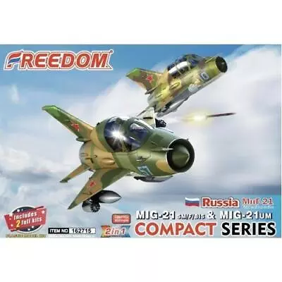 Freedom Models Egg MIG-21 SMF/BIS & MIG-21UM Russia AF (Includes 2 Kits) Plastic • $17.53