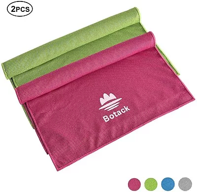 Cooling Towel Quick Dry For Gym Fitness Running Exercise Swimming Sports 2 Pack • £12.95