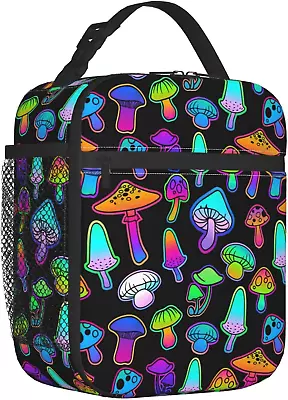 Mushroom Lunch Box Insulated For Teens Boys Girl Reusable Lunch Bag Tote School  • $14.70