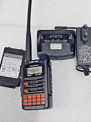 Yaesu Ft 70 Fm/c4fm With Desktop Charger And Spare Battery In Working Order • £75