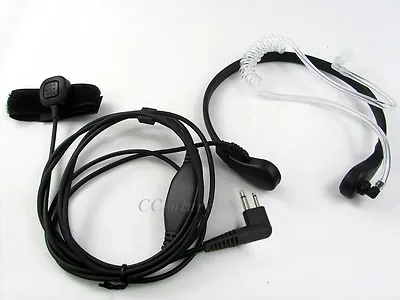 2-Pin Throat Mic Earpiece Headset For Motorola DTR550 DTR650 GP300 GP3688 DP1400 • $5.75