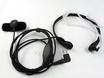 Throat Mic Earpiece Headset For Motorola Radio CLS1110 CLS1410 CLS1413 CLS1450 • $5.71