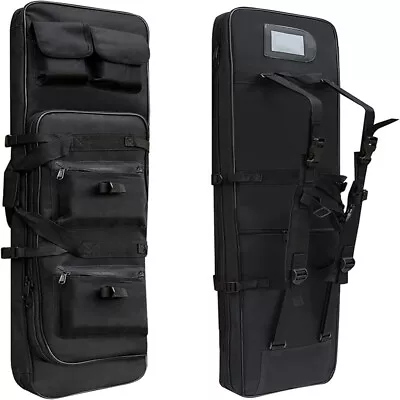 47  Tactical Bag For Air Rifle Gun Shotgun Fishing Hunting Padded Case Backpack • £17.95