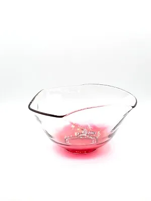 Vintage Colored Glass Bowl | Vintage Glass Chip Bowl • $25