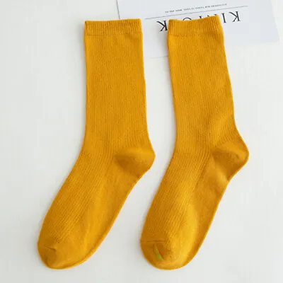 Colourful Ribbed Socks Comfortable Cotton Blend Every Day All Year 5-7 UK  • £3.15