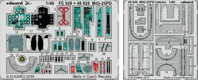 Eduard 1/48 Aircraft- Mig25pd Interior For Icm (painted) | 49928 • $22.99