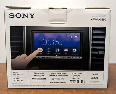 Sony XAV-AX3250 6.95  Bluetooth Digital Media Receiver - Black - *NEW IN BOX* • $269.95