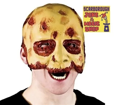 Zombie Half Face Mask ~ Halloween Horror Mask ~ Walking Dead Skinned NEW • £3.99