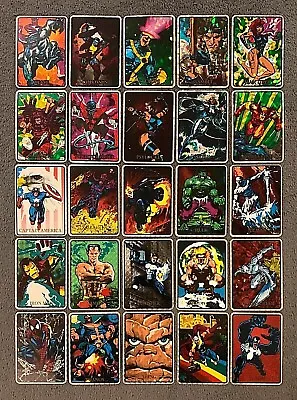 1992 Marvel Masterpieces Vending Machine Foil Prism Stickers Singles You Choose • $279