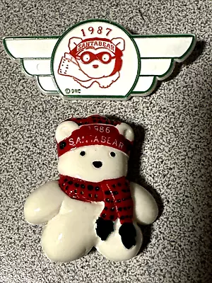 Vintage Dayton Hudson Marshall Fields Santa Bear 1986 /1987 Pin (2) • $9