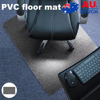 Chair Mat Carpet Floor Protectors PVC Home Office Room Computer Work Mats 120x90 • $27.39