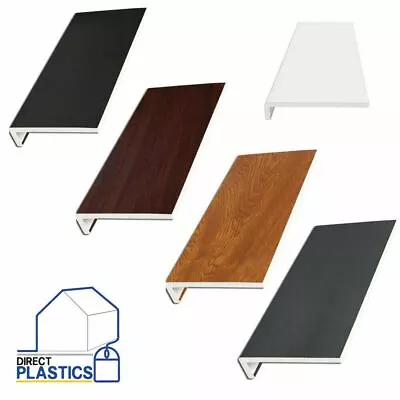 PVC UPVC 9mm Window Cill 2 Metre Board Fascia | White | Black | Grey | Rosewood • £37.56