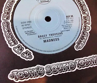 £75 • Buy MADNESS - BAGGY TROUSERS 7  - NO BARSON CREDIT Ska 2 Tone Stiff Vinyl Lp KIX79