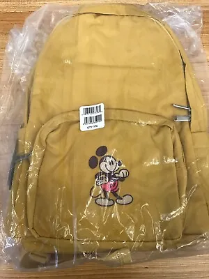 Disney Store Mickey Mouse Genuine Mousewear Yellow Backpack • £36