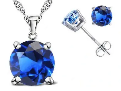 £3.97 • Buy 925 Sterling Silver Chain Necklace Pendant Stud Earrings Womens Jewellery Gift