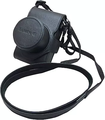 Lumix Real Leather Camera Case Panasonic Sony Nikon Canon Olympus Inc Neck Strap • £19.99