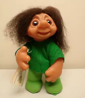 1984 Vintage Norfin Dam Troll 10  Tall Green Outfit/Blue Hat Made In Denmark • $15