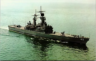 Postcard US Navy Ship - USS Mississippi - CGN-40 - Missile Cruiser • $2.98