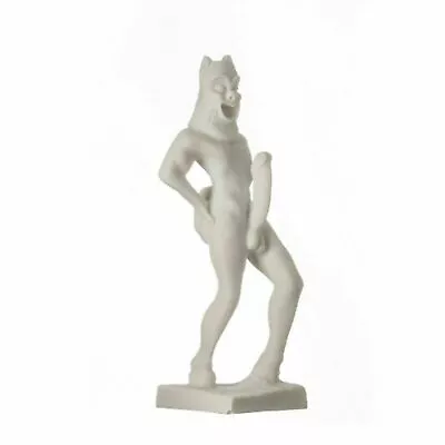 Satyr Pan Panas Greek Roman Statue Handmade Alabaster Male Figure 8.6  22cm • £30.25