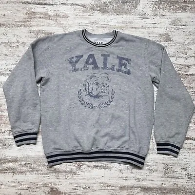 Yale University Sweatshirt Mens Large Gray Bulldog Crewneck Pullover Ivy League • $28.88