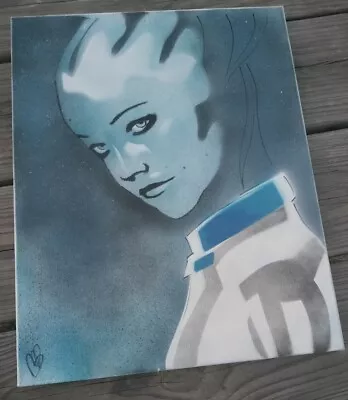 16 X 20 Liara T'soni Spray Paint Portrait Mass Effect Unique • $120