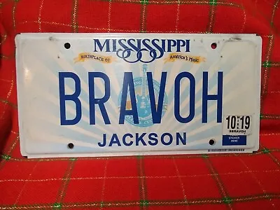 Mississippi Vanity America's Music License Plate Bravoh Or Bravo  • $30