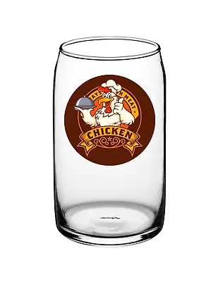 BBQ - Chicken - 16oz Pint Beer Can Glass Pub Barware Seltzer Cocktail Ice Coffee • $14.95