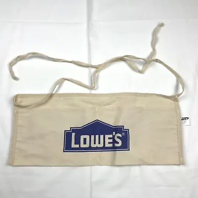 Lowe's Cloth 2 Pouch Waist Apron Nail/Tool Bag Cotton White Canvas  • $7.99