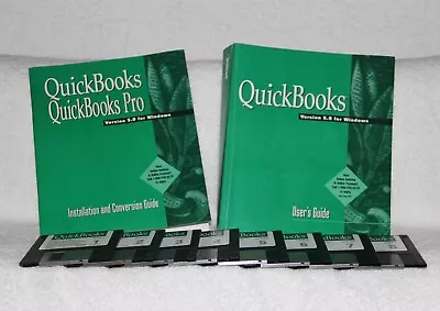 VINTAGE QUICKBOOKS & QUICKBOOKS PRO Users Guide Versions5.0 For Windows 95/3.1  • £8.03