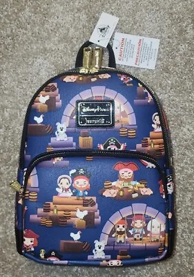 NEW Disney Parks Loungefly Pirates Of The Carribean Exclusive Mini Backpack NWT • $90