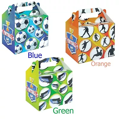 £3.59 • Buy Football Lunch Boxes Football Themed Treat Party Birthday Celebration Event