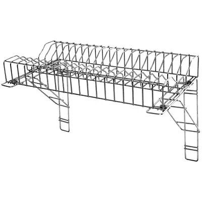 Restaurant Plate Rack & 2 Wall Brackets Commercial Stainless Steel 90cm 36  • £89.95