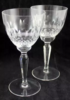 Nachtmann Crystal Bonn Pair Of 2 Tall Goblets Non Cut Base • $24.88