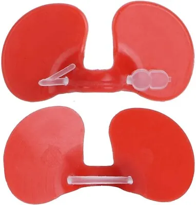 Red Plastic Chicken Eyes Glasses 100 Pack Avoid Hen Peck Each Other Chicken Farm • $39.95