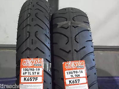 HARLEY SPORTSTER Motorcycle Tires 100/90-19 FRONT 130/90-16 REAR ( 2 TIRE SET ) • $199.98