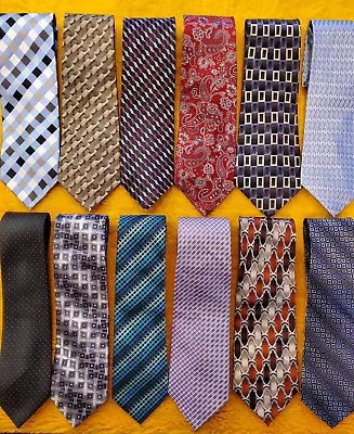 12 Pc. MENS WARDROBE ~ DRESS TIES ~ ALL 63  ~ XL 2XL 3XL XXL XXXL LONG TALL • $69