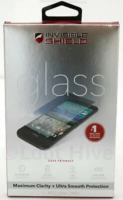 $4.95 • Buy NEW Zagg Invisible-Shield HTC One M9 Phone Case Friendly GLASS SCREEN PROTECTOR