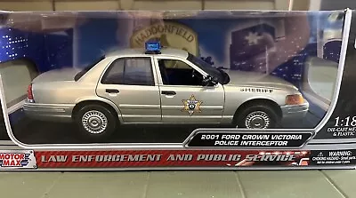 1/18 Motormax Police Custom Haddonfield Sheriff Brackett Halloween Remake 2007 • $89