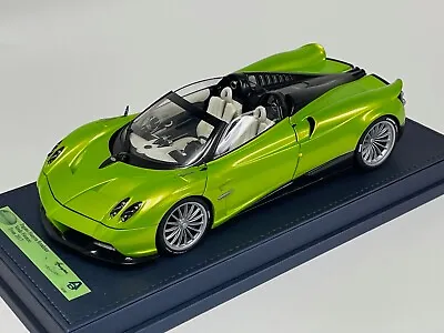 1/18 AutoArt Pagani Huyara Roadster In Firenze Green  78288 Leather Base • $399.95