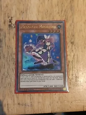 DUOV-EN068 Madolche Magileine - 1st Edition Ultra Rare YuGiOh Trading Card Game • £2