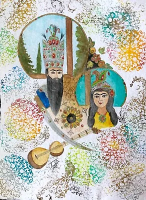 Original Watercolor Painting Of Qajar • $49.99
